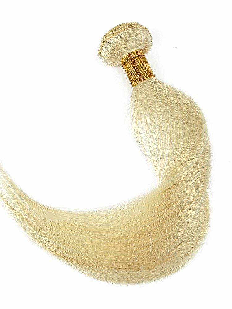 Indian Remy White Blonde Clip In DIY Hair Extensions VGE08001