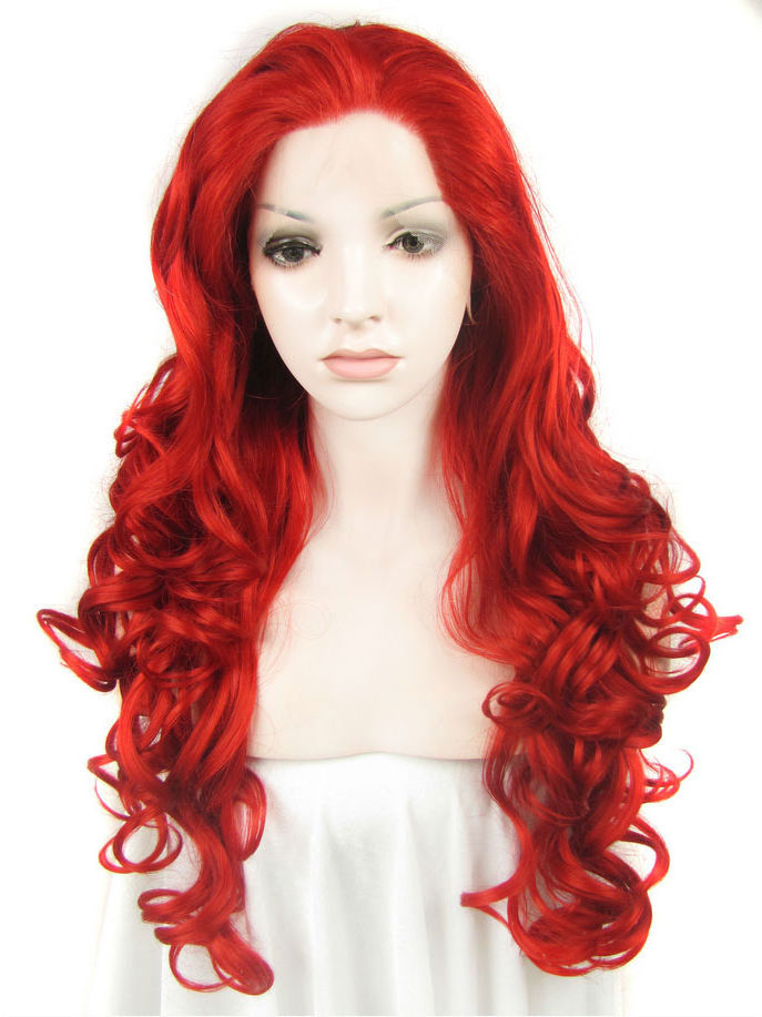 Long Curly Rose 24" Lace Front Wigs VGW05054