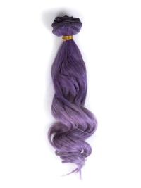 Indian Remy Clip In Purple To Cool Lilac Ombre Hair Extensions VGE09009
