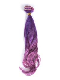 Clip In Purple To Fuchsia Colorful Hair Extensions VGE09019