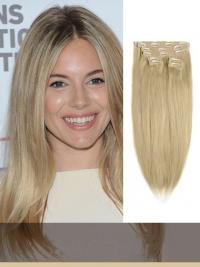 Light Golden Brown Clip In Hair Extensions VGE10016