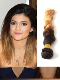 Indian Remy Black To Blonde Ombre Clip In Hair Extensions VGE11003