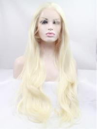 Blonde 24" Synthetic Wigs Lace Front Wigs VGW05102